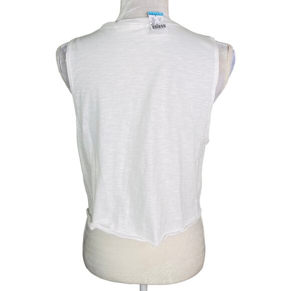 Tres Bien Sleeveless Cropped Tee Rainbow Large New - Picture 6 of 9